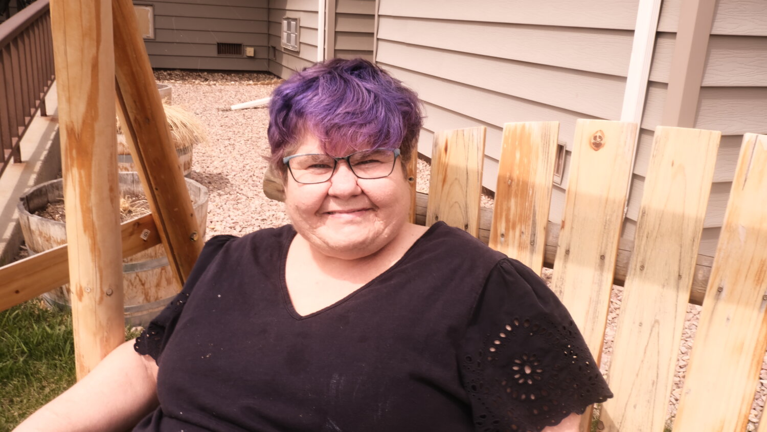 Peggy at home